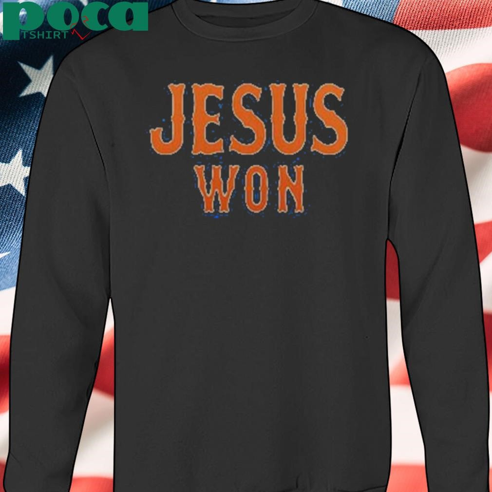 Brandon Sproat Wearing Jesus Won Shirt