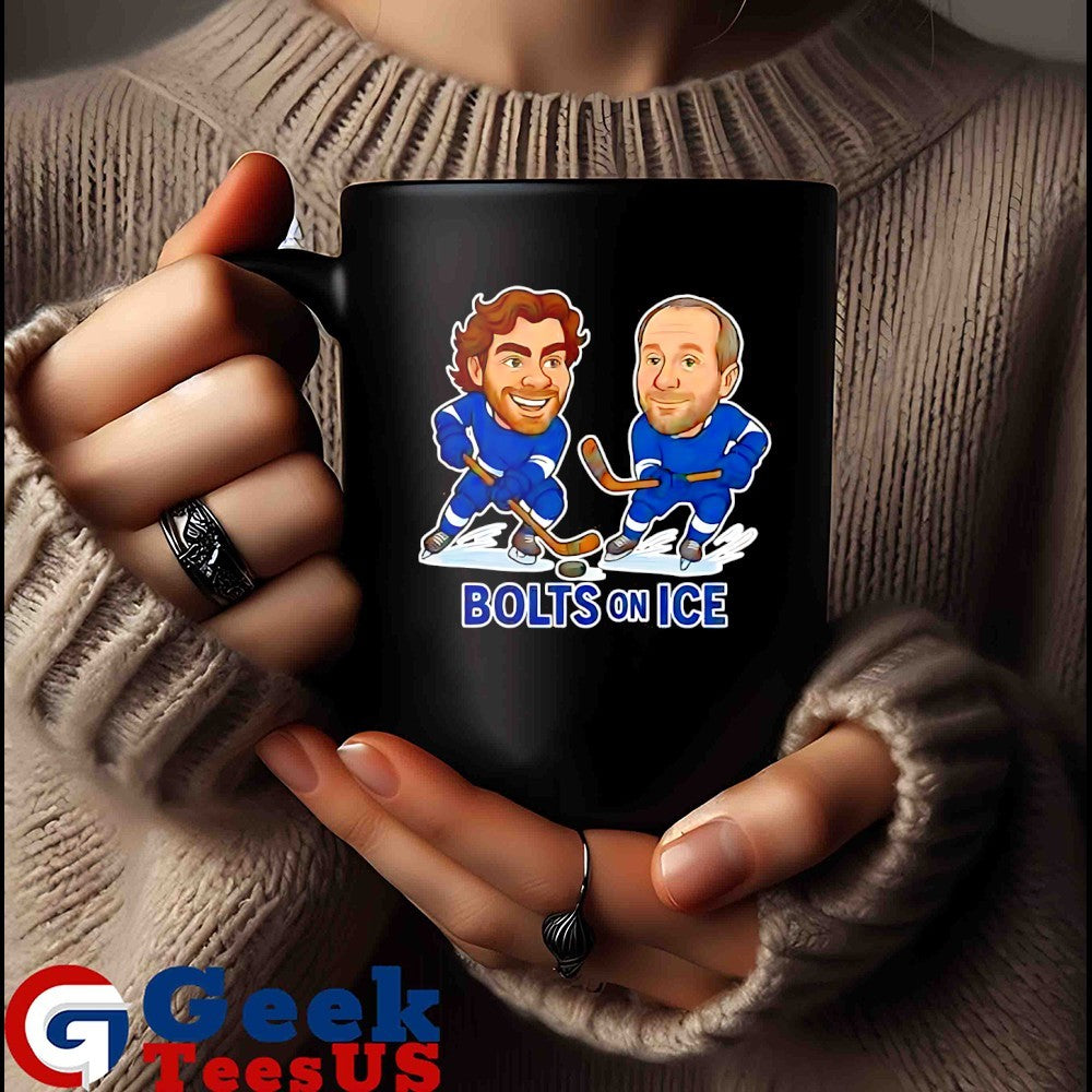 Brayden Point and Nikita Kucherov Bolts On Ice Hockey caricatures shirt