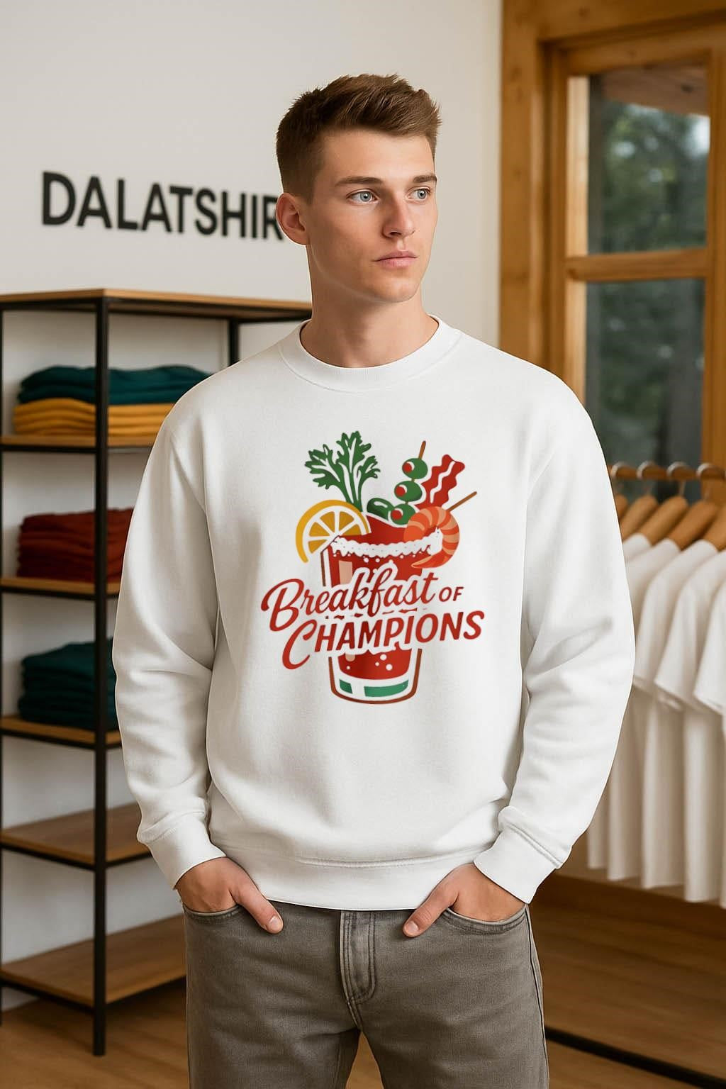 Breakfast of Champions Bloody Mary Garnish Cocktail shirt