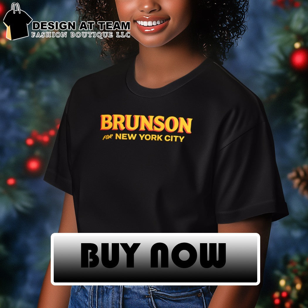 Brunson for NYC Zohran Parody Jalen Brunson Knicks basketball shirt