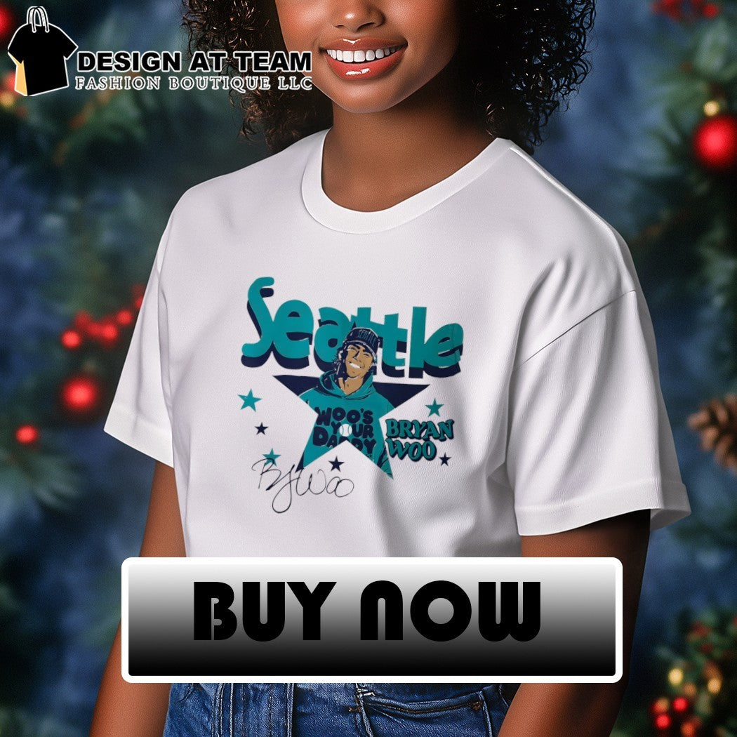 Bryan Woo Seattle Mariners Baseball Player Star 90s style vintage shirt