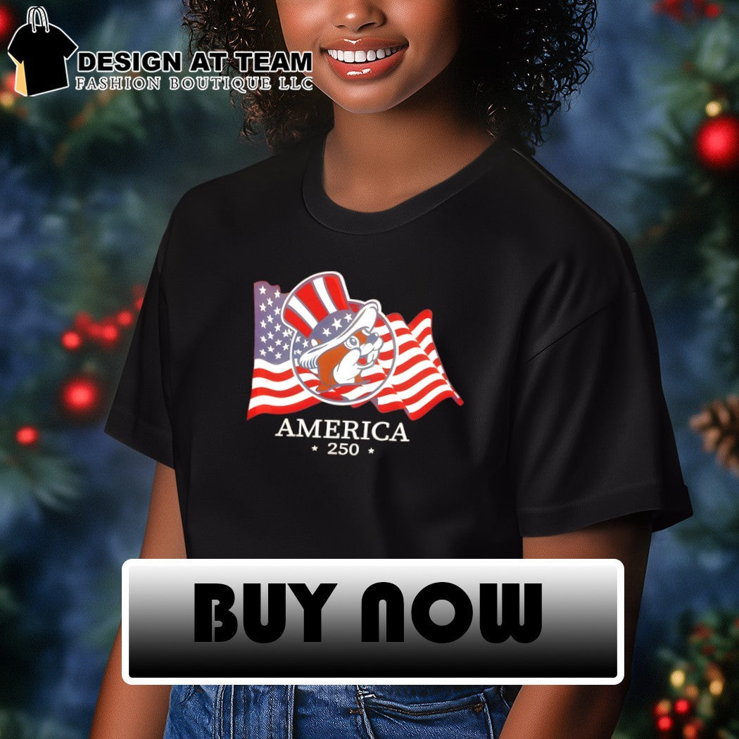 Buc-ee’s America 250 years USA flag shirt
