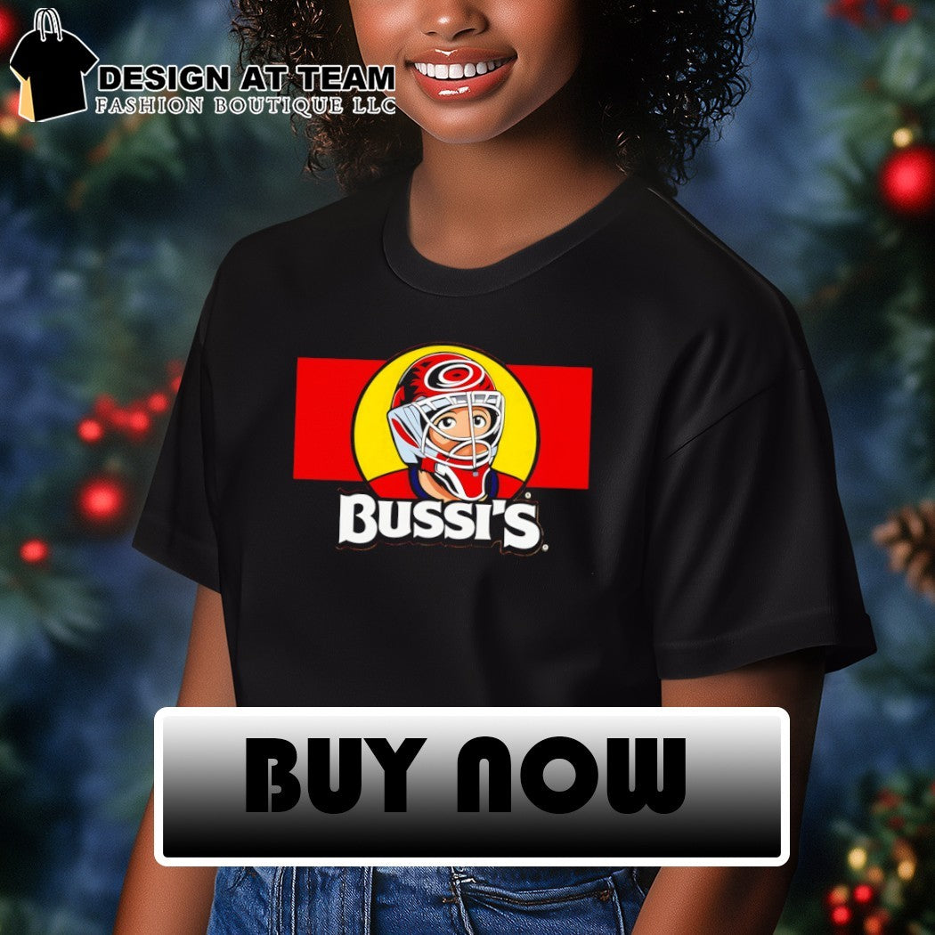 Buc-ee’s Bussi’s Brandon Bussi Carolina Hurricanes Hockey NHL 2026 Player shirt