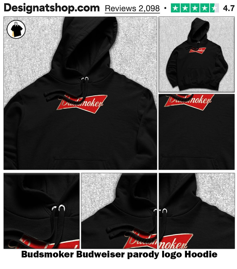 Budsmoker Budweiser parody logo shirt