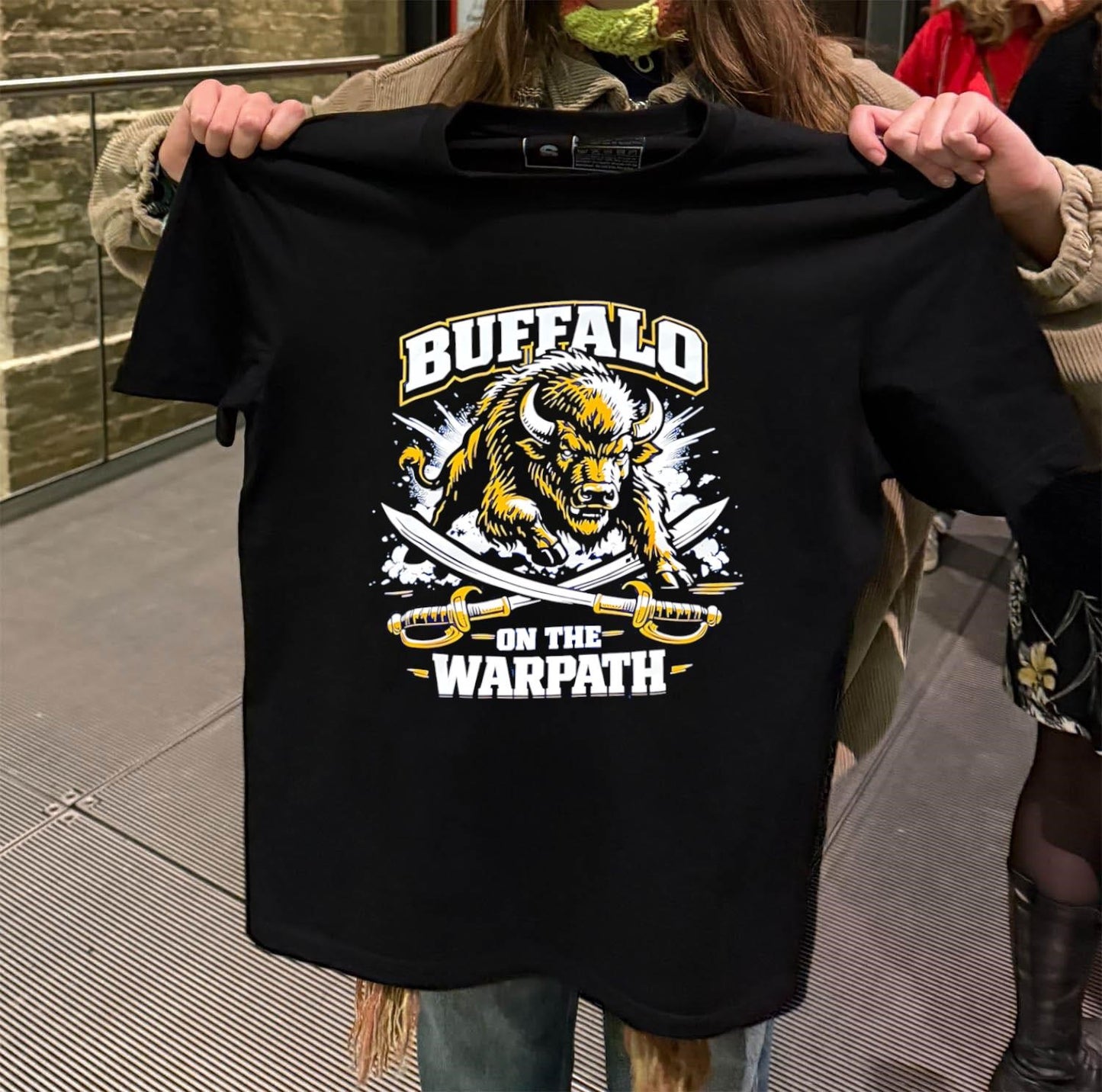 Buffalo On The Warpath Crossed Sabers shirt