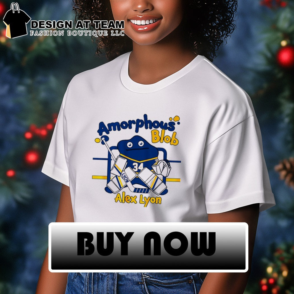 Buffalo hockey Alex Lyon Amorphous Blob shirt