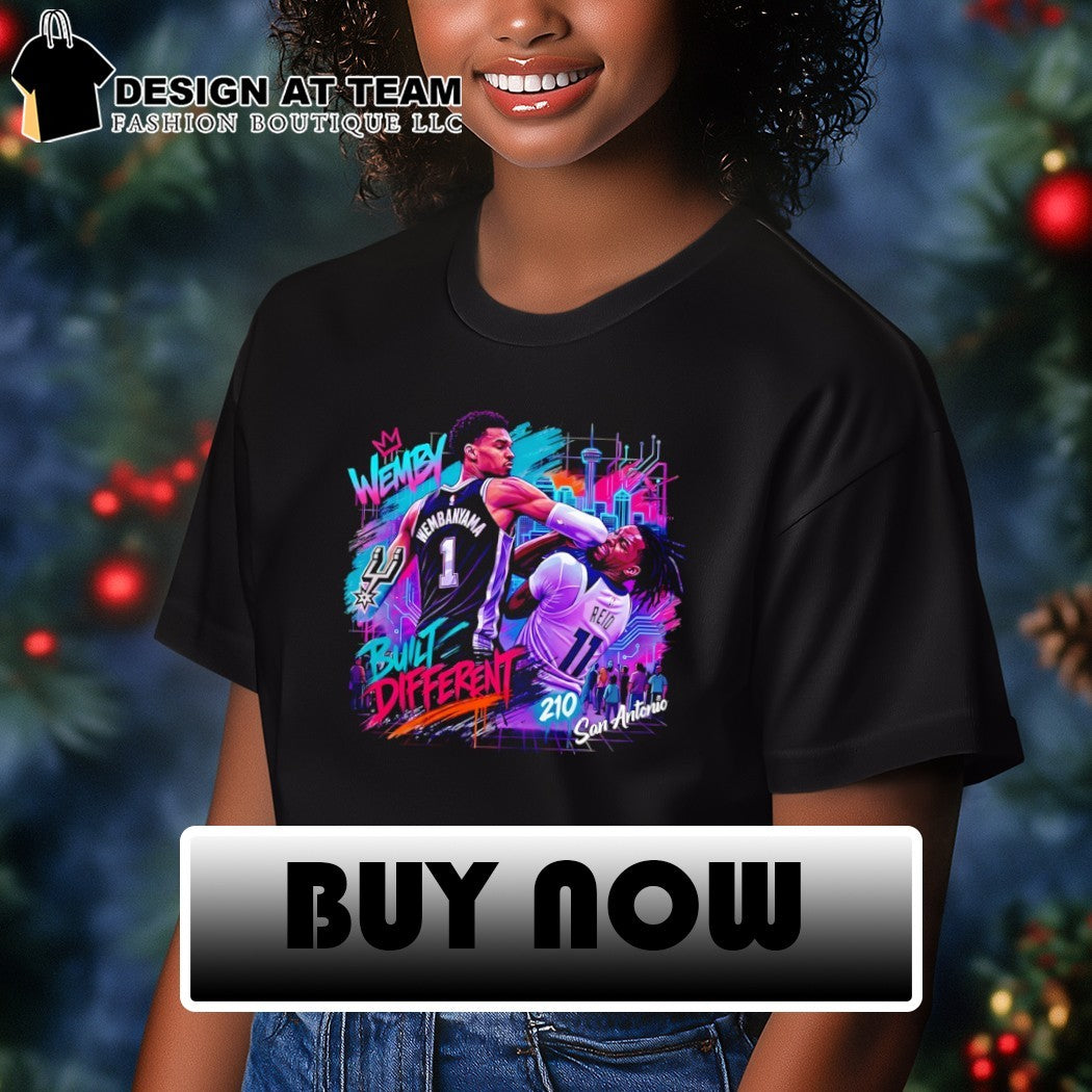 Build Different Victor Wembanyama elbow Naz Reid San Antonio Spurs Basketball 2026 shirt