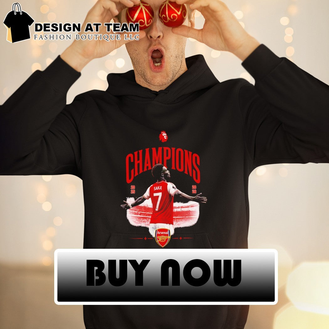 Bukayo Saka Arsenal FC Premier League Champions 2026 shirt