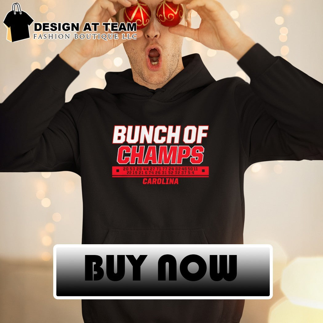 Bunch of Champs Carolina Hurricanes Hockey Number 2026 Champs Svech Hallsy Jarvy shirt