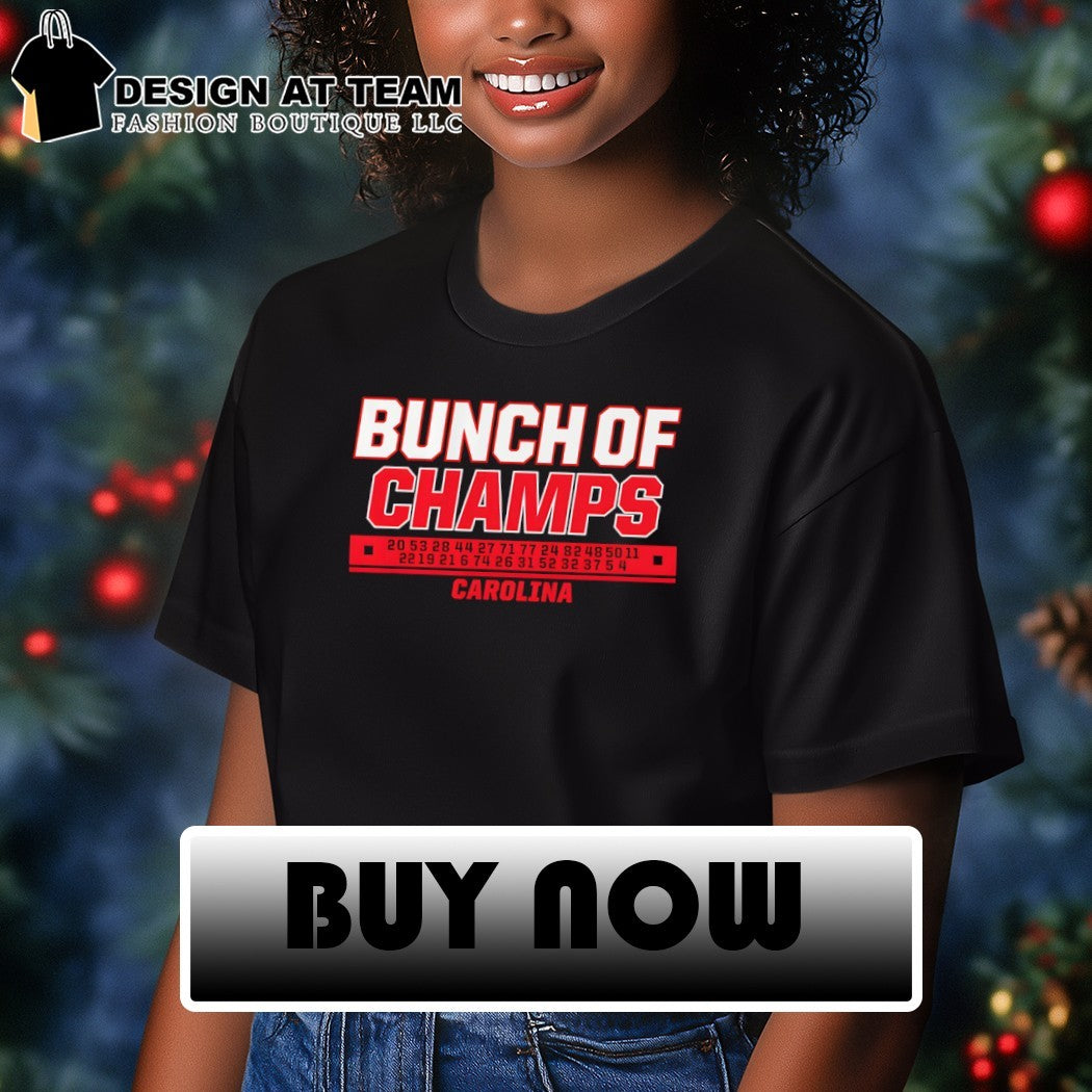 Bunch of Champs Carolina Hurricanes Hockey Number 2026 Champs Svech Hallsy Jarvy shirt
