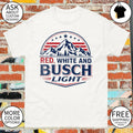 Busch Light mountain apparel Red White and Busch Light 250 USA 4th of July shirt
