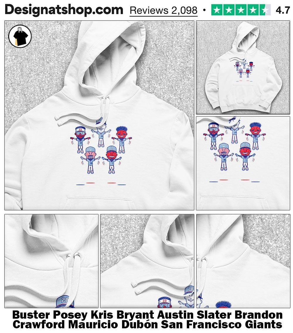 Buster Posey Kris Bryant Austin Slater Brandon Crawford Mauricio Dubón San Francisco Giants Jumping Jacks shirt
