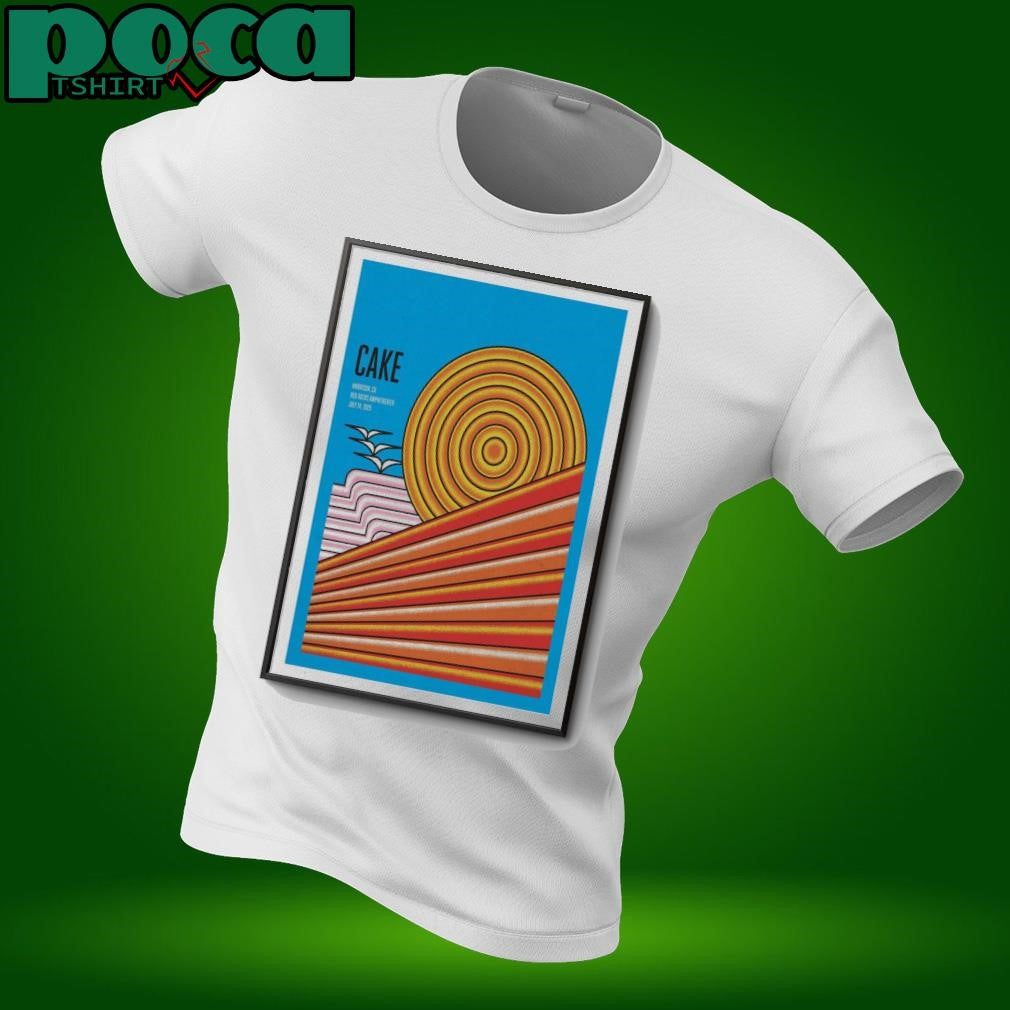 CAKE July 24 2025 Red Rocks Amphitheatre, Morrison, CO Poster shirt