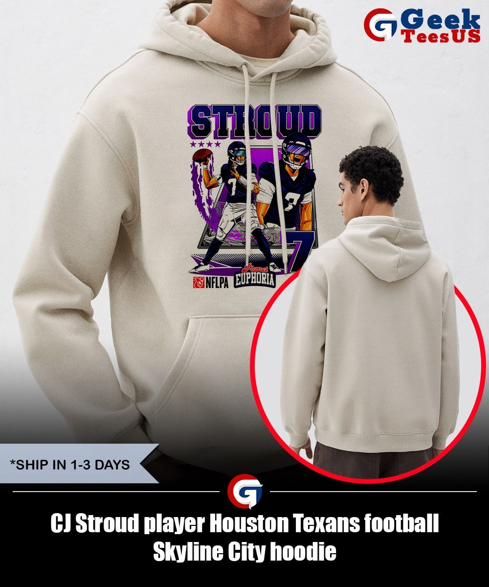 CJ Stroud player Houston Texans football Skyline City shirt