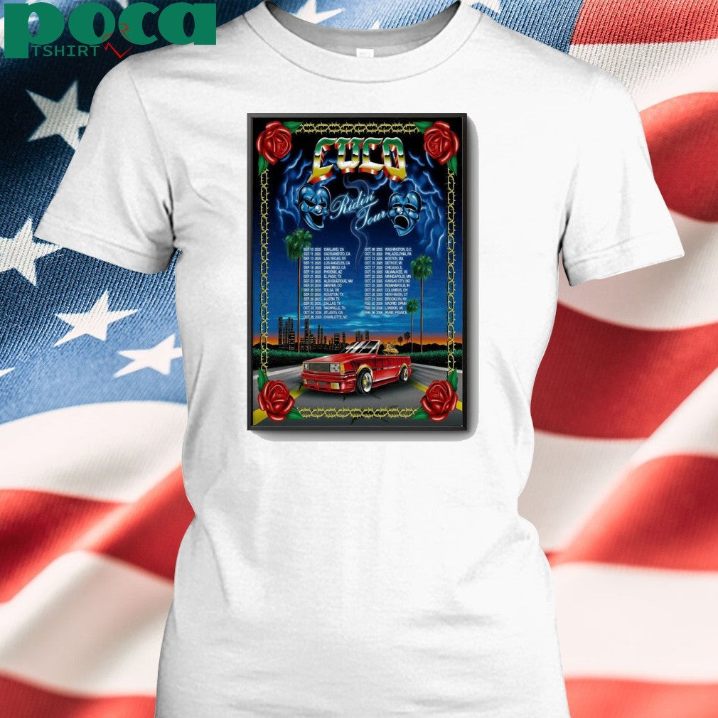 CUCO Ridin’ Tour 2025 Poster shirt