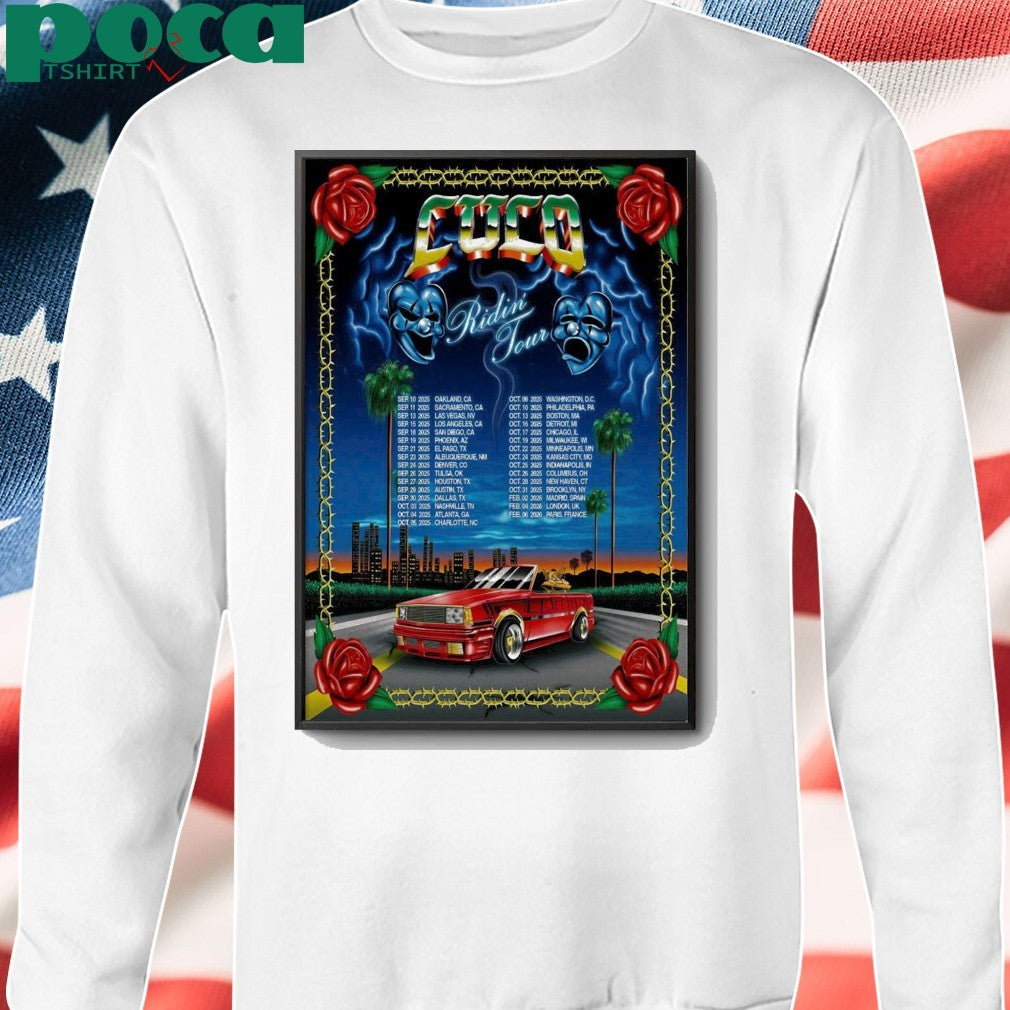 CUCO Ridin’ Tour 2025 Poster shirt