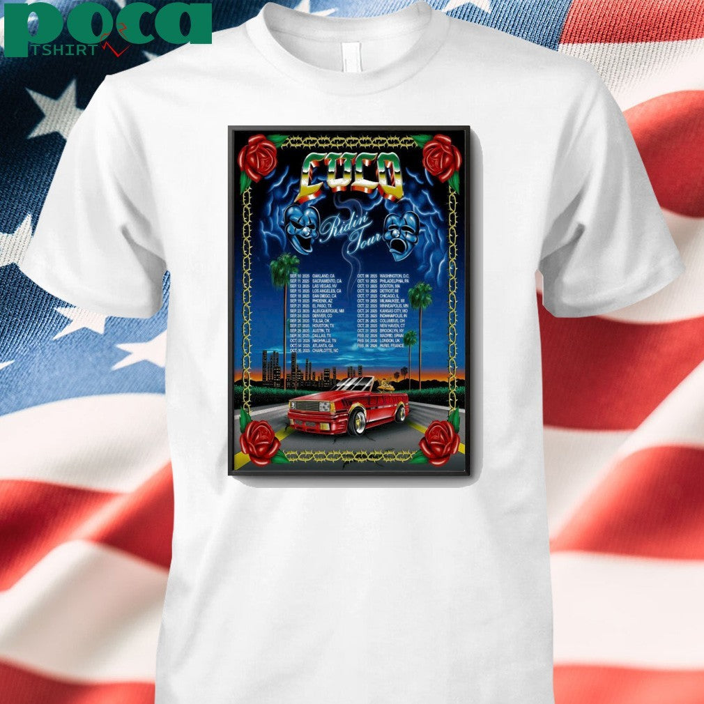 CUCO Ridin’ Tour 2025 Poster shirt