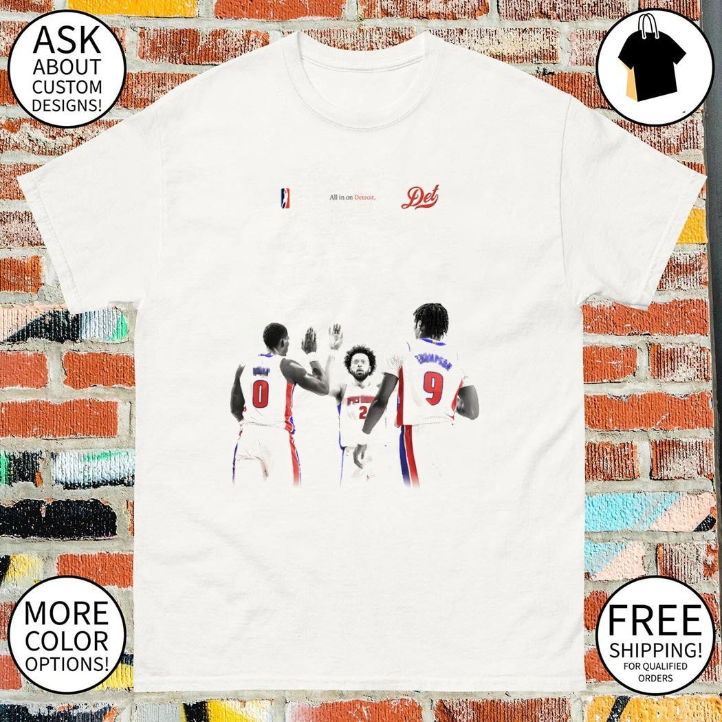 Cade Cunningham Jalen Duren Ausar Thompson Detroit Pistons NBA Finals Season 2026 all in on Detroit shirt