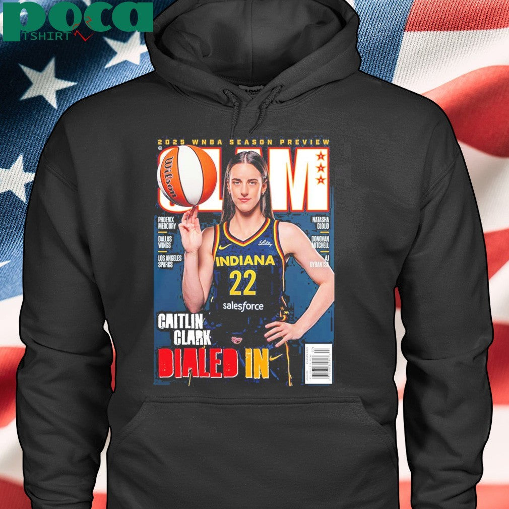 Caitlin Clark From Iowa Hawkeyes x SLAM 256 Tribute Poster Cover 2025 WNBA Season Preview Dailed In shirt