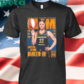 Caitlin Clark From Iowa Hawkeyes x SLAM 256 Tribute Poster Cover 2025 WNBA Season Preview Dailed In Orange Metal shirt