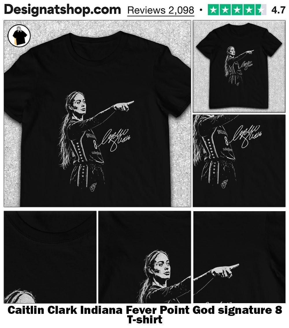 Caitlin Clark Indiana Fever Point God signature 8 shirt