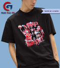 Caitlin Clark wearing Kelsey Mitchell for MVP shirt