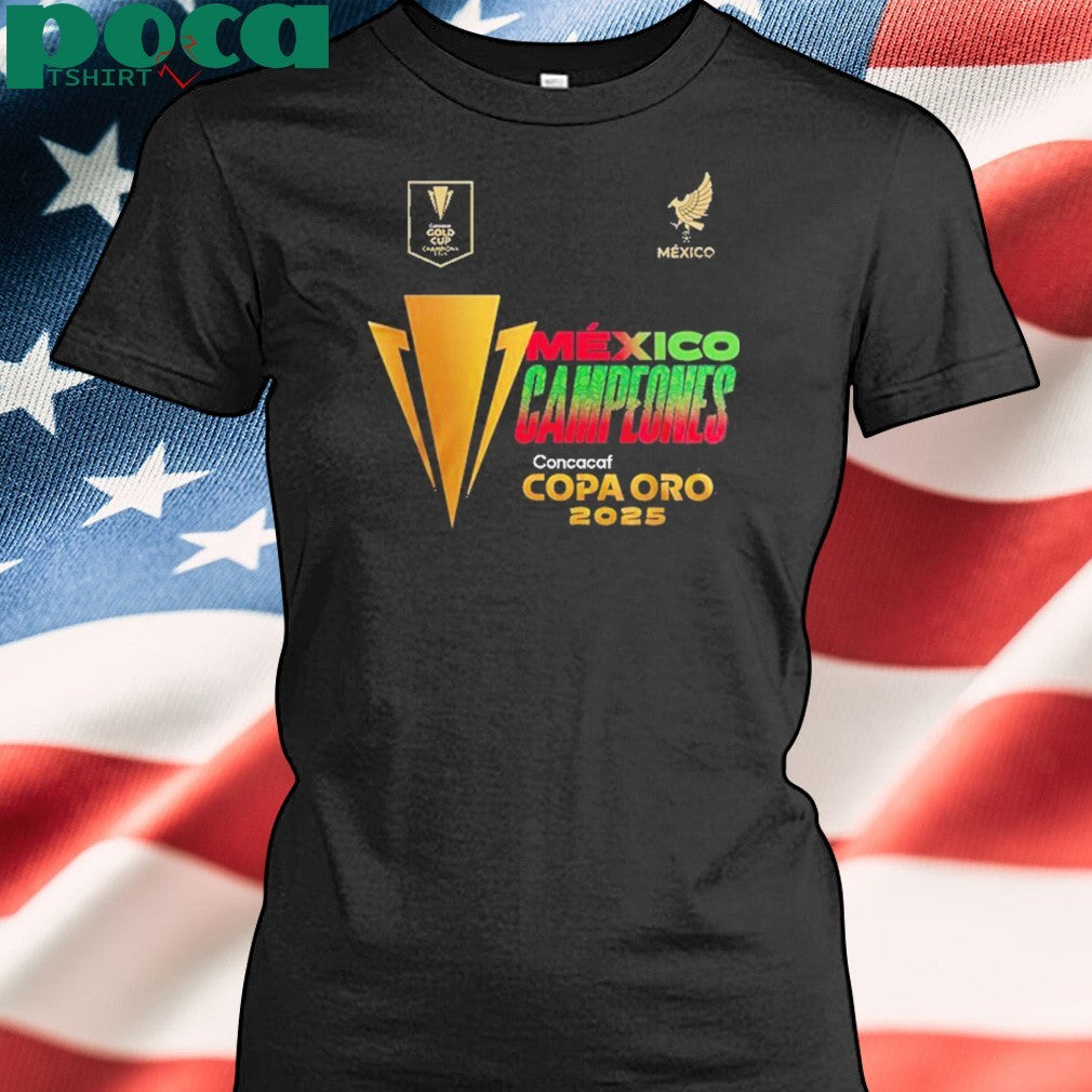 Camiseta del campeon de la Copa Oro de la Concacaf Mexico 2025 shirt