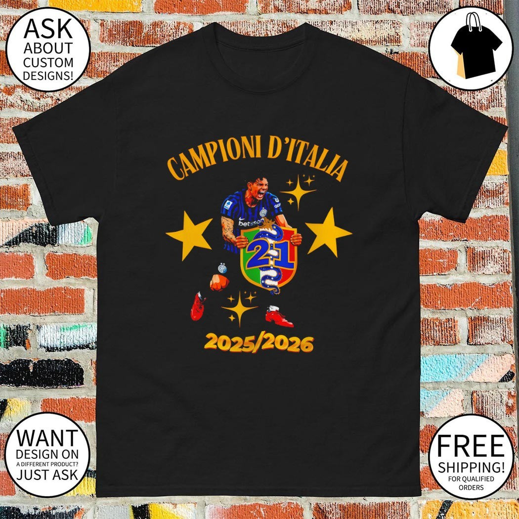 Campioni D’Italia Inter Milan Serie A Champions 2025 26 Nerazzurri shirt