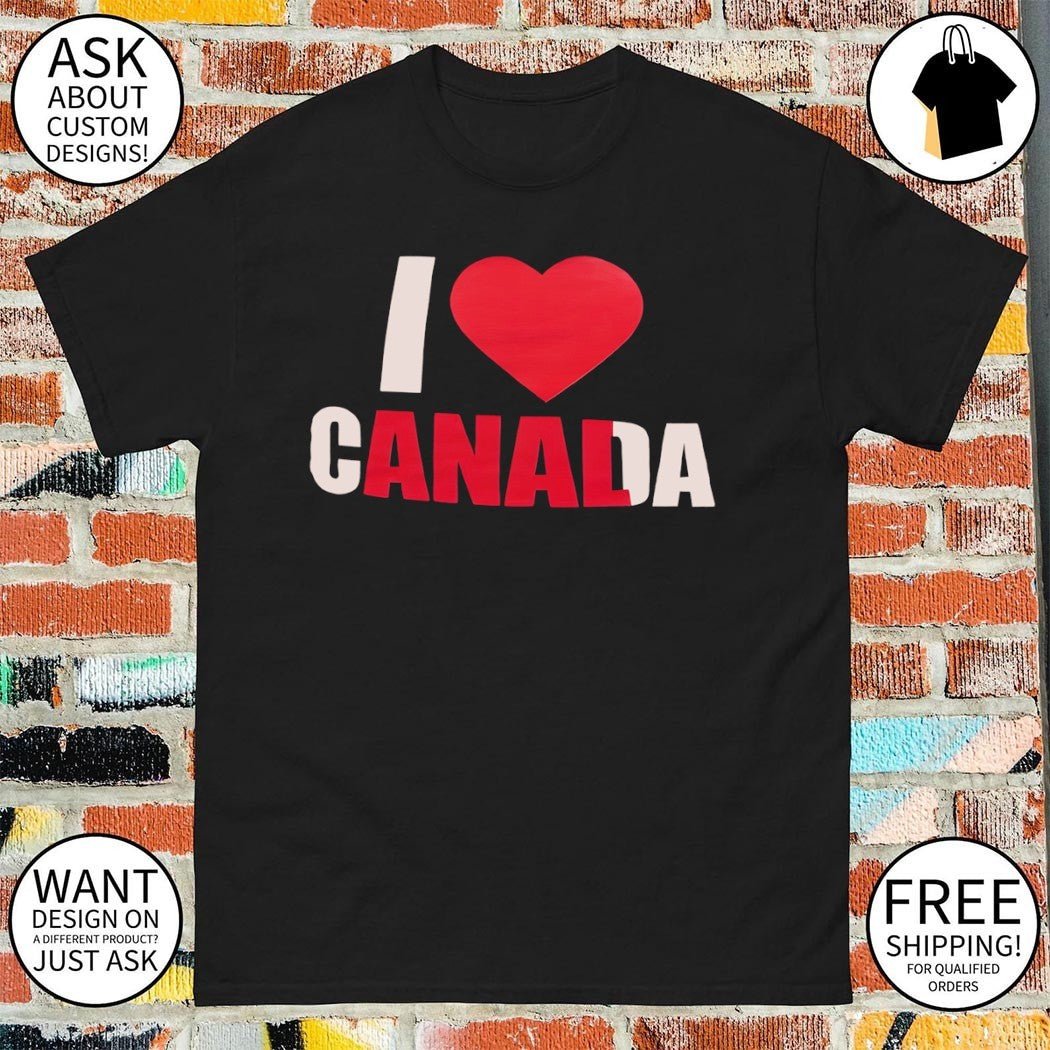 Canadian apparel I heart Canada Anal shirt