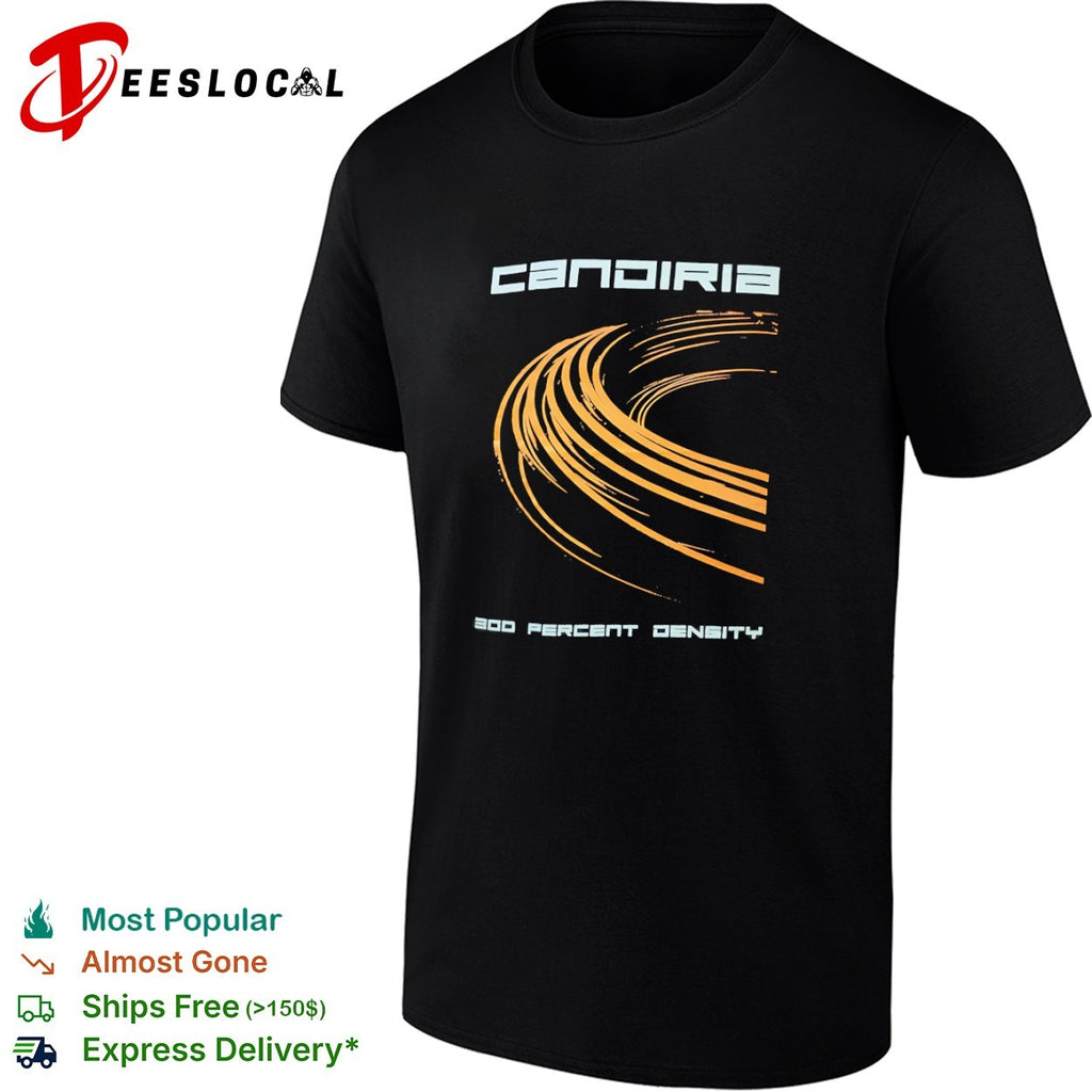 Candiria 300 Percent Density Abstract Motion Lines Heavy Metal Music Band shirt