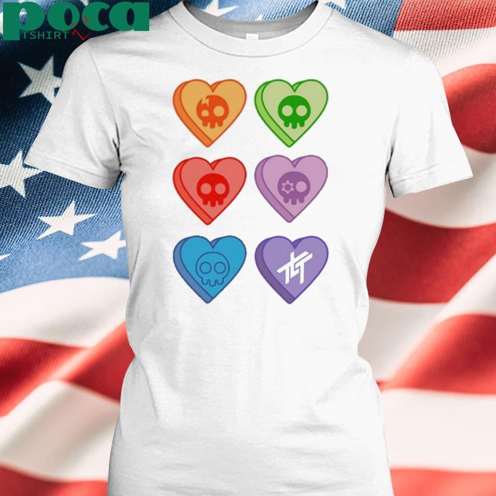 Candy Hearts Baby Doll Shirt