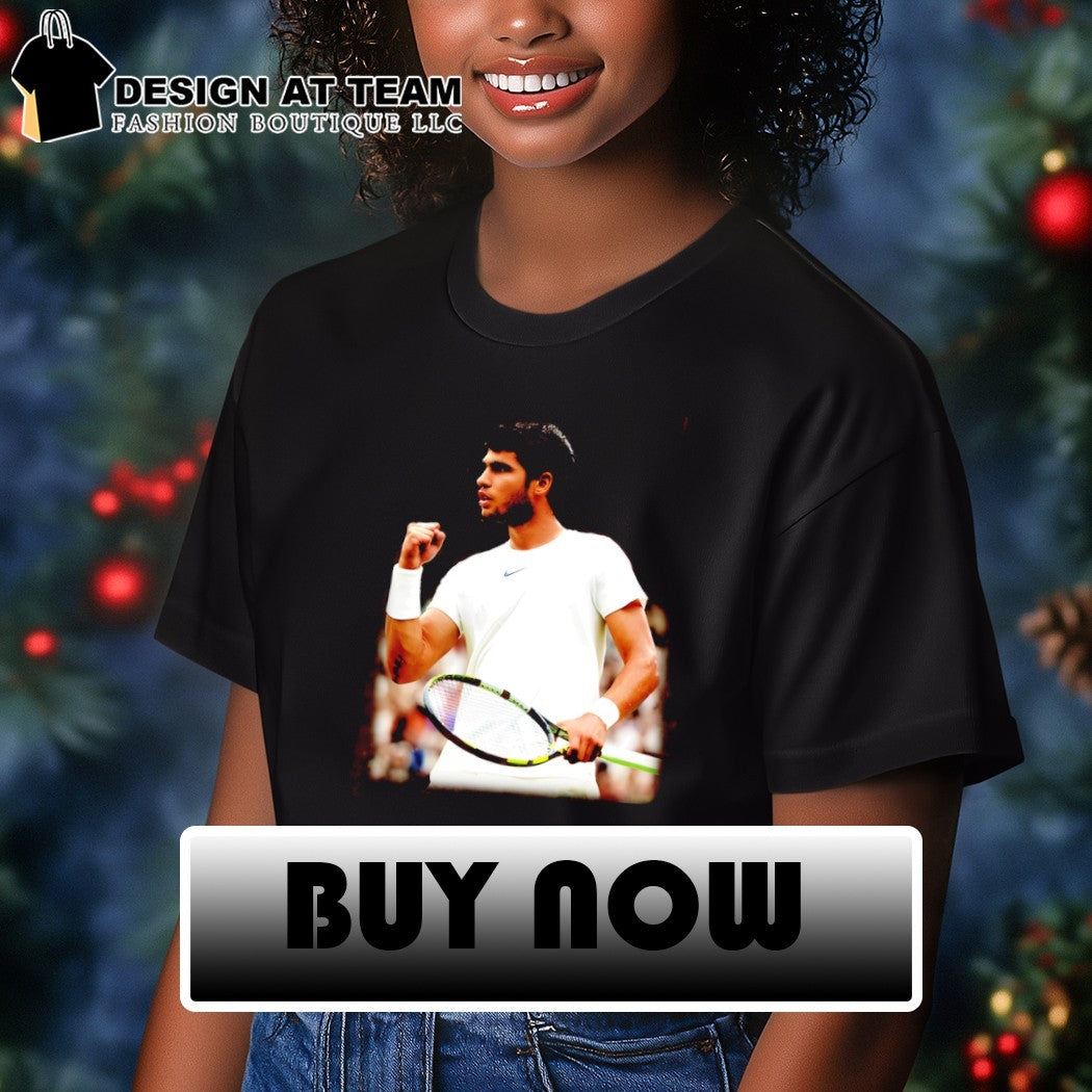 Carlos Alcaraz tennis photo vintage shirt