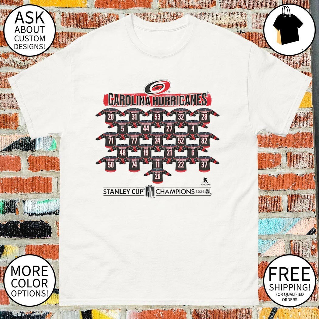 Carolina Hurricanes All Team Hockey 2026 Stanley Cup Champions NHL Celebration shirt