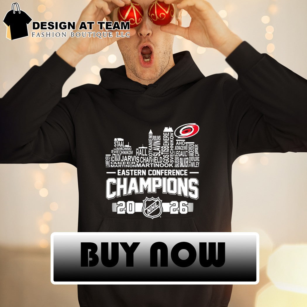 Carolina Hurricanes Hockey 2026 Stanley Cup Final Champions City Skyline Names shirt