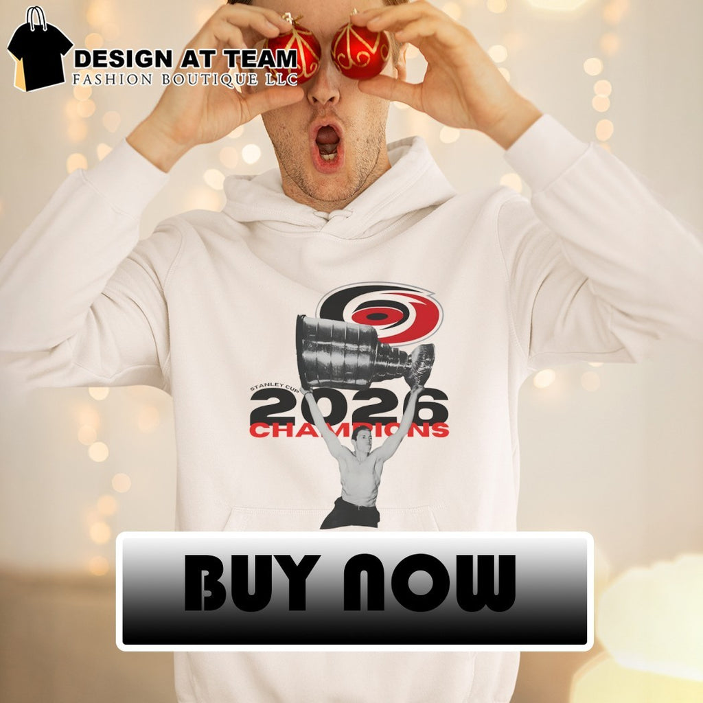 Carolina Hurricanes Hockey Celebration Stanley Cup 2026 Champions Shirtless Man shirt