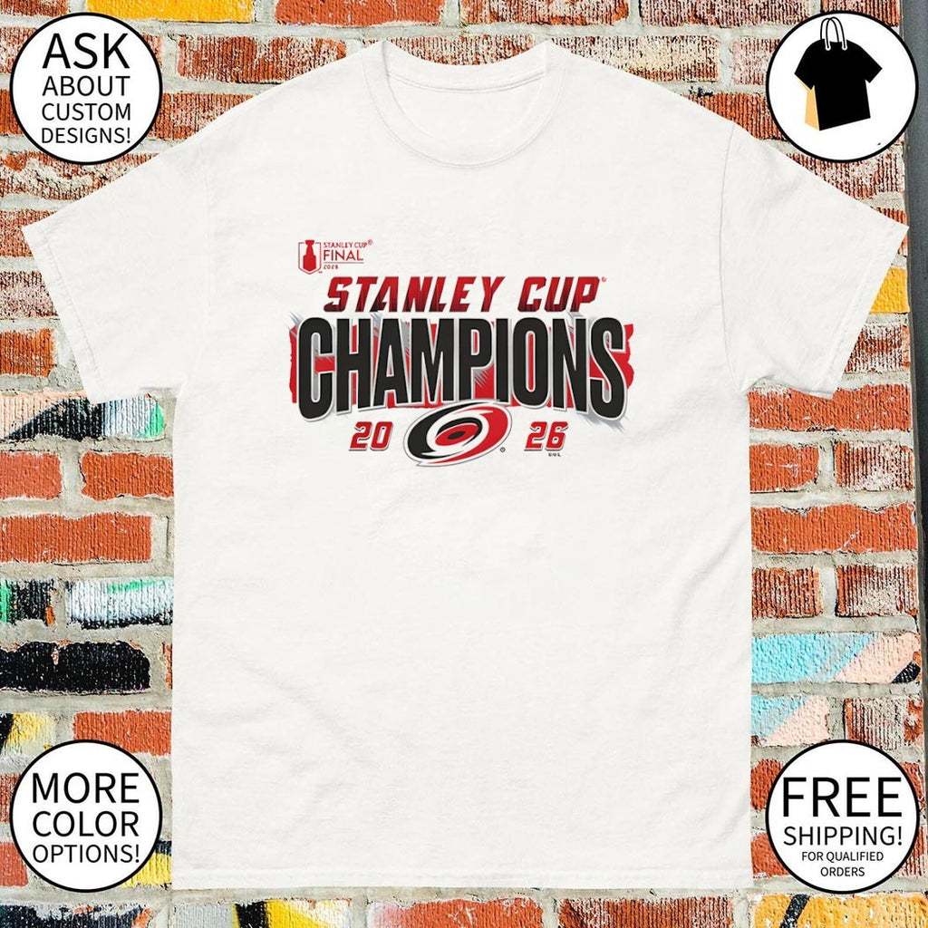 Carolina Hurricanes Hockey NHL 2026 Stanley Cup Champions Celebration shirt