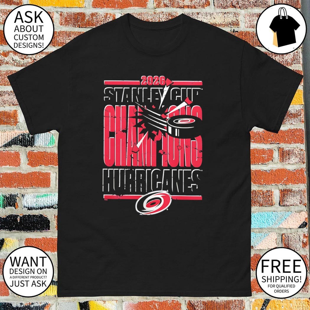 Carolina Hurricanes Hockey NHL 2026 Stanley Cup Champions Tri-Blend logo shirt