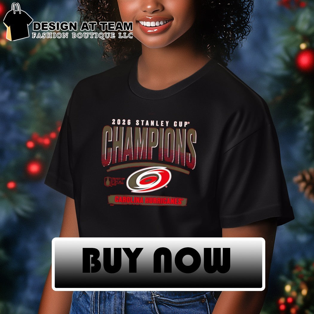 Carolina Hurricanes Hockey NHL 2026 Stanley Cup Champions logo Roster shirt