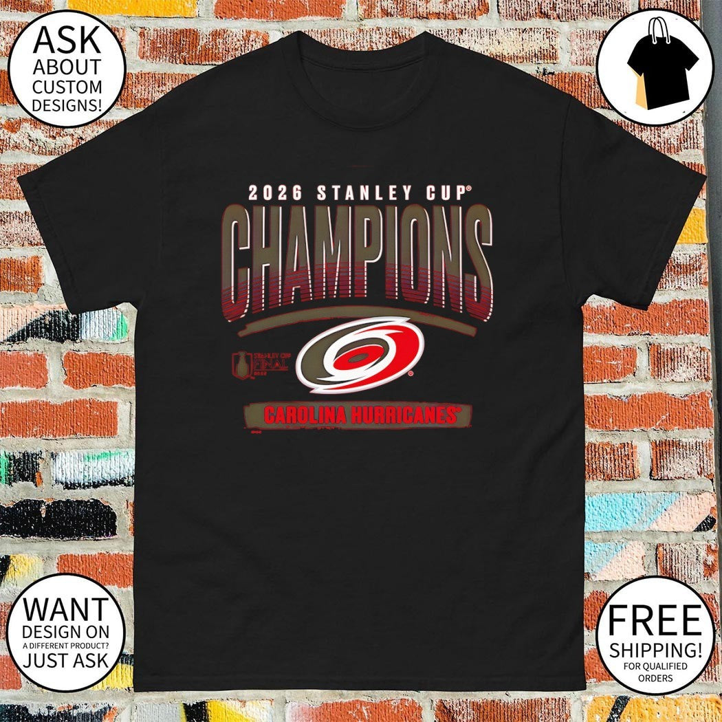 Carolina Hurricanes Hockey NHL 2026 Stanley Cup Champions logo Roster shirt