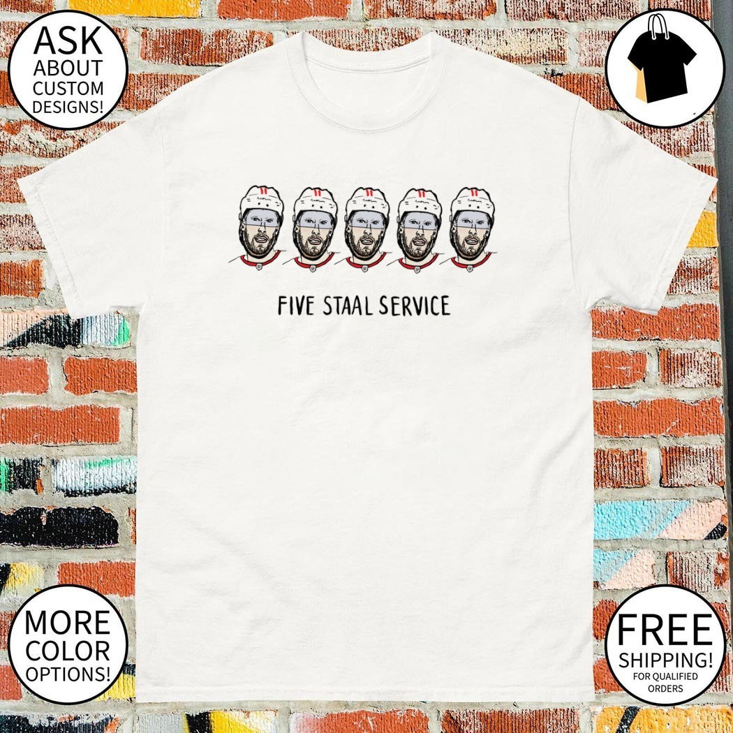Carolina Hurricanes Hockey Players Illustration Five Staal Service 2026 shirt