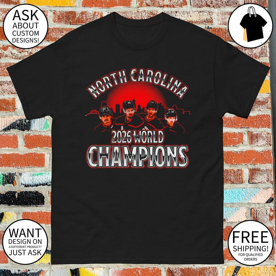 Carolina Hurricanes Hockey Players North Carolina 2026 World Champions Peace shirt