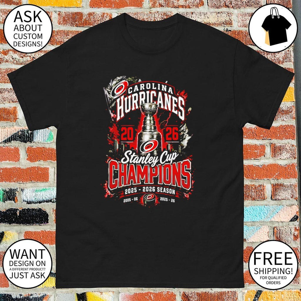 Carolina Hurricanes Hockey Stanley Cup Champions 2025 2026 Season shirt