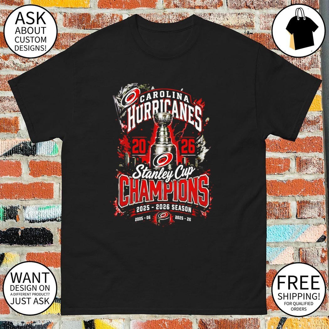 Carolina Hurricanes Hockey Stanley Cup Champions 2025 2026 Season shirt