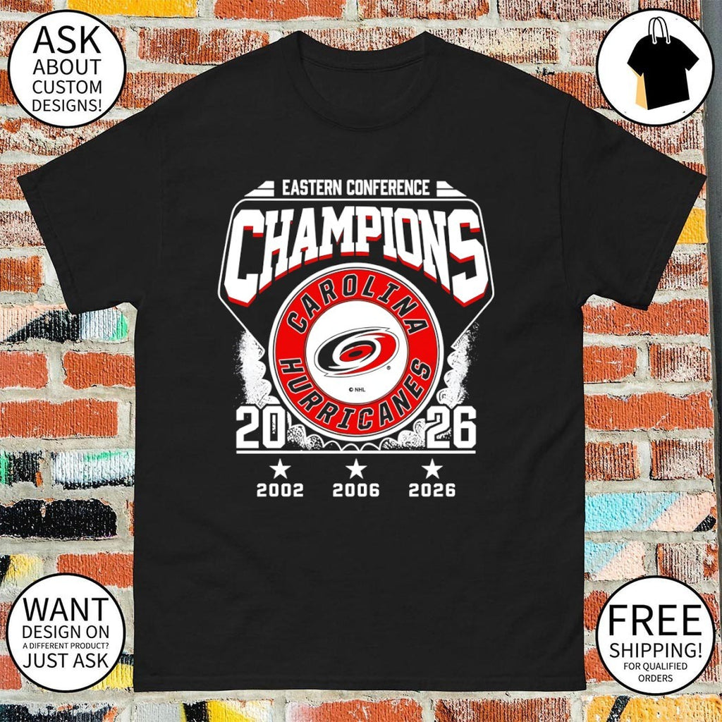 Carolina Hurricanes Hockey Stanley Cup Final Champions Eastern Conference 2002 2026 shirt