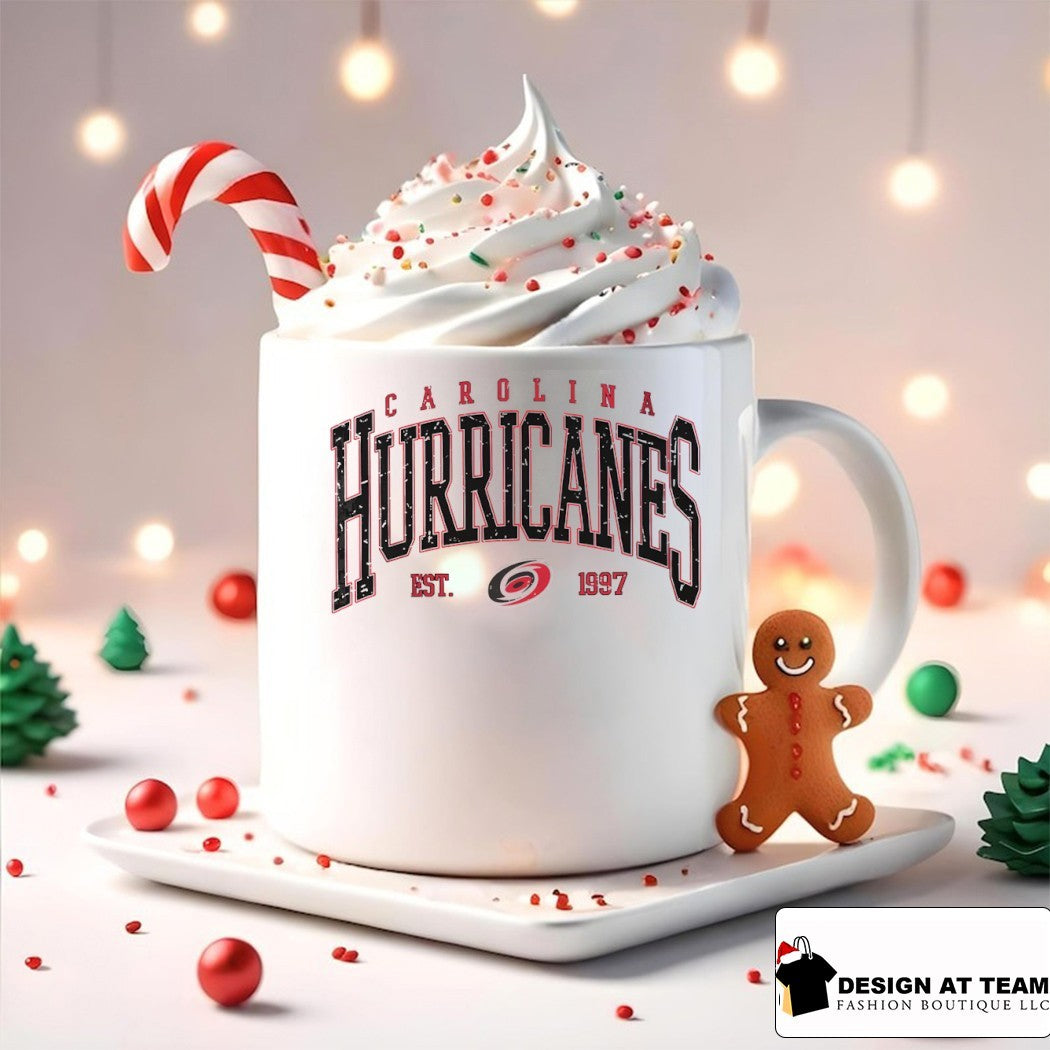 Carolina Hurricanes Ice hockey fan apparel featuring the text est 1997 shirt