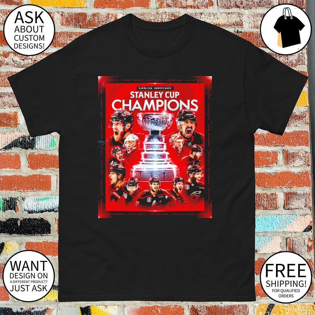 Carolina Hurricanes Professional Hockey Players Stanley Cup Champions Sports shirt