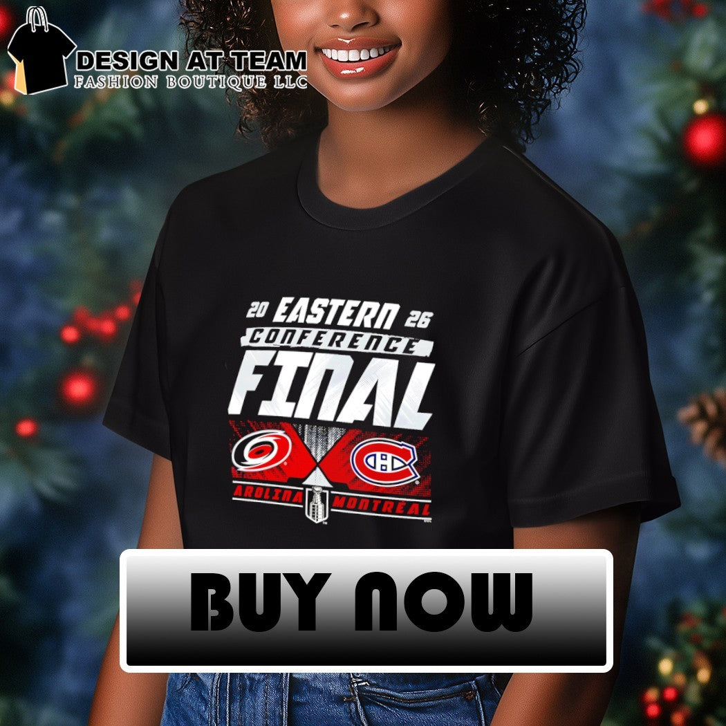 Carolina Hurricanes and Montreal Canadiens Hockey Eastern Conference Final 2026 shirt