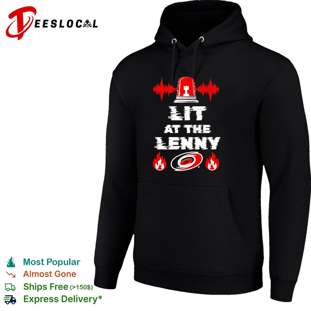 Carolina Hurricanes lit at the Lenny siren fire shirt