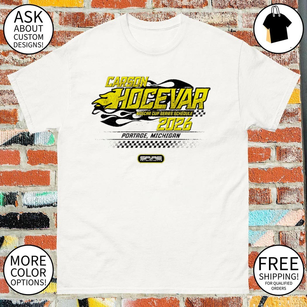 Carson Hocevar #77 Racing Nascar 2026 Schedule shirt