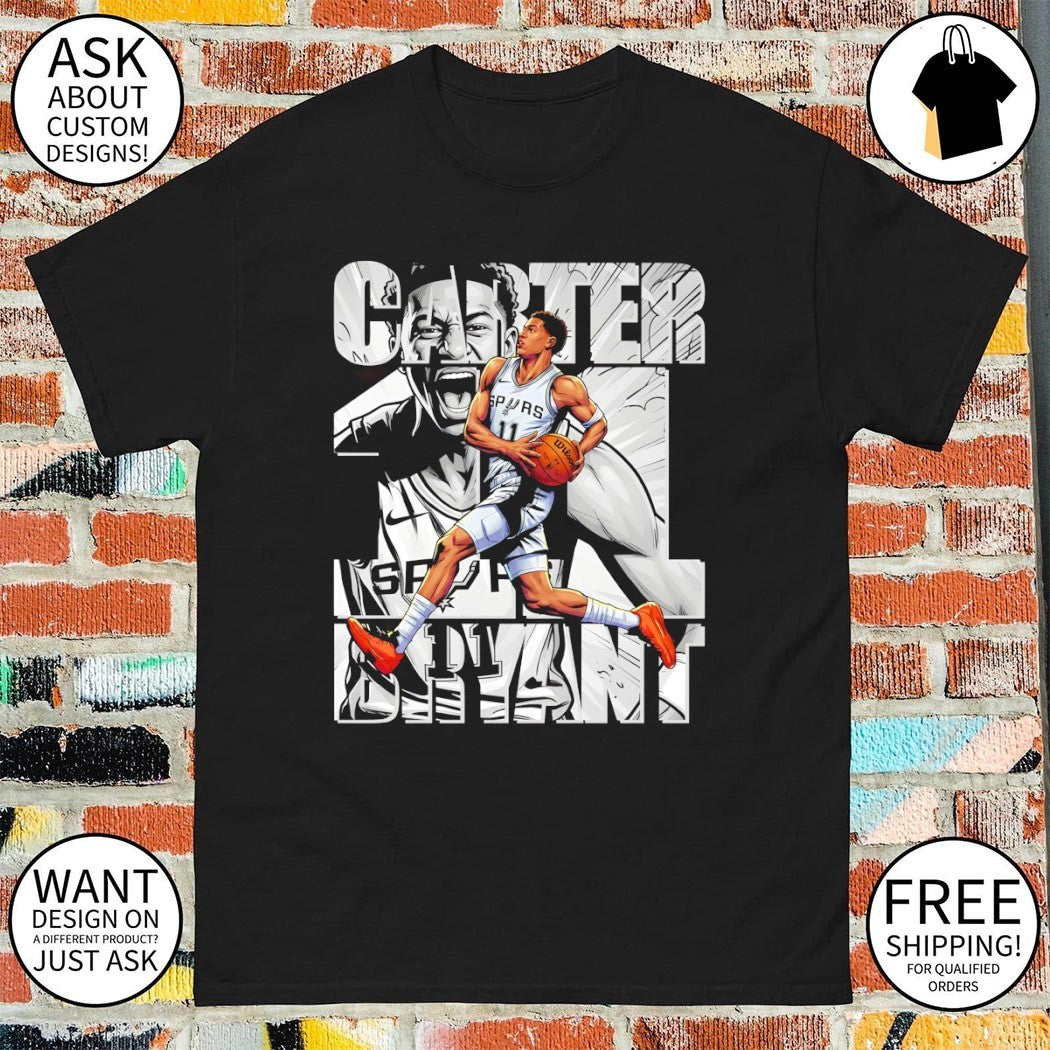 Carter Bryant #11 San Antonio Spurs Basketball Player NBA 2026 shirt